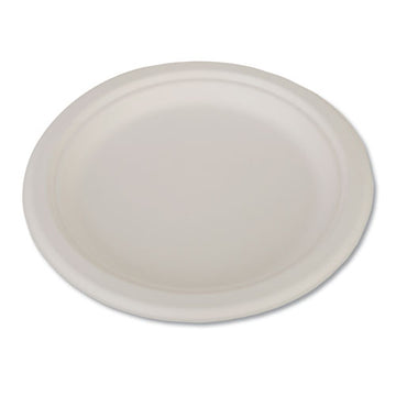 SCT® Champware Heavyweight Bagasse Dinnerware, Plate, 9" Dia, White, 500-carton freeshipping - TVN Wholesale